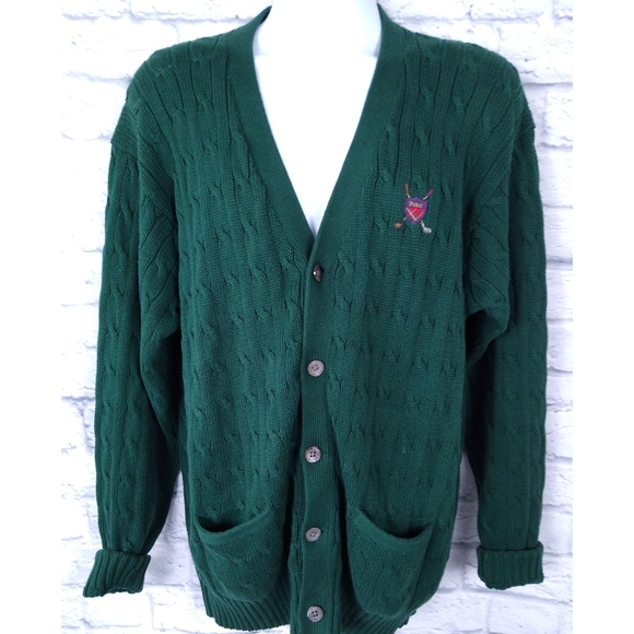 Polo Ralph Lauren Other - Vintage Polo Ralph Lauren Cable Knit Cardigan XL